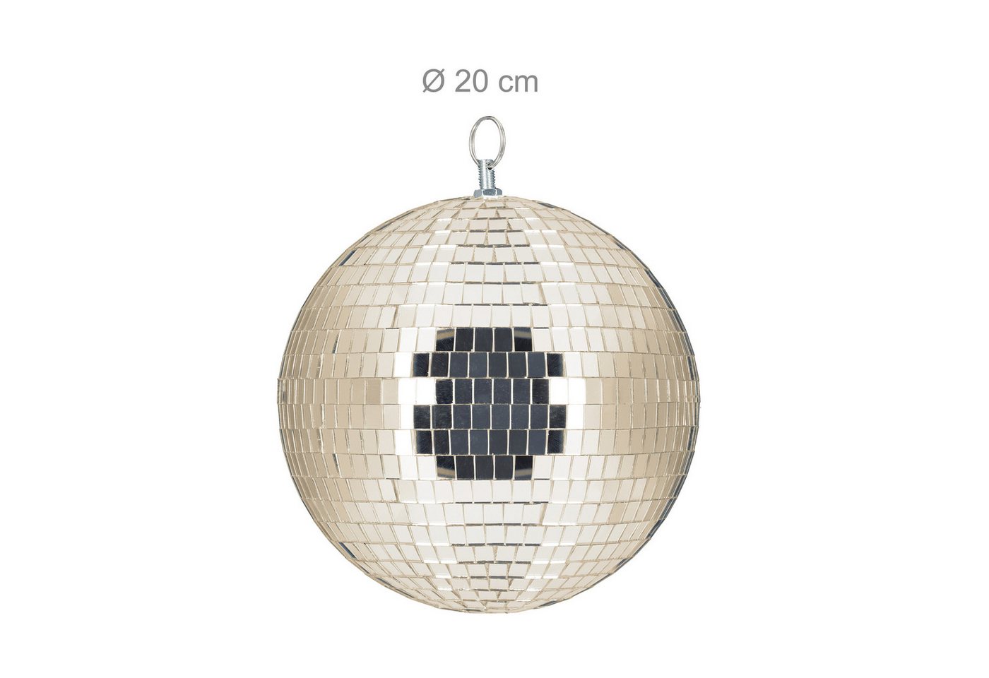 relaxdays Discolicht Discokugel Ø 20 cm, Erzeugt funkelnde Lichtreflexionen – Bild 4 von 5