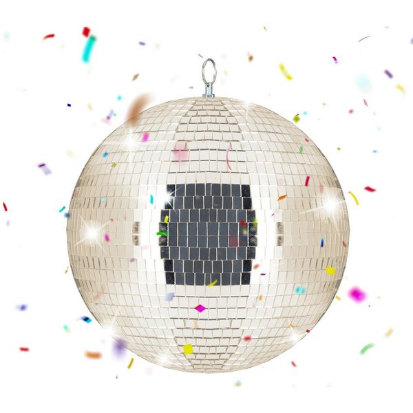relaxdays Discolicht Discokugel Ø 30 cm, Erzeugt funkelnde Lichtspiele und Reflexionen, Kein Leuchtmittel enthalten