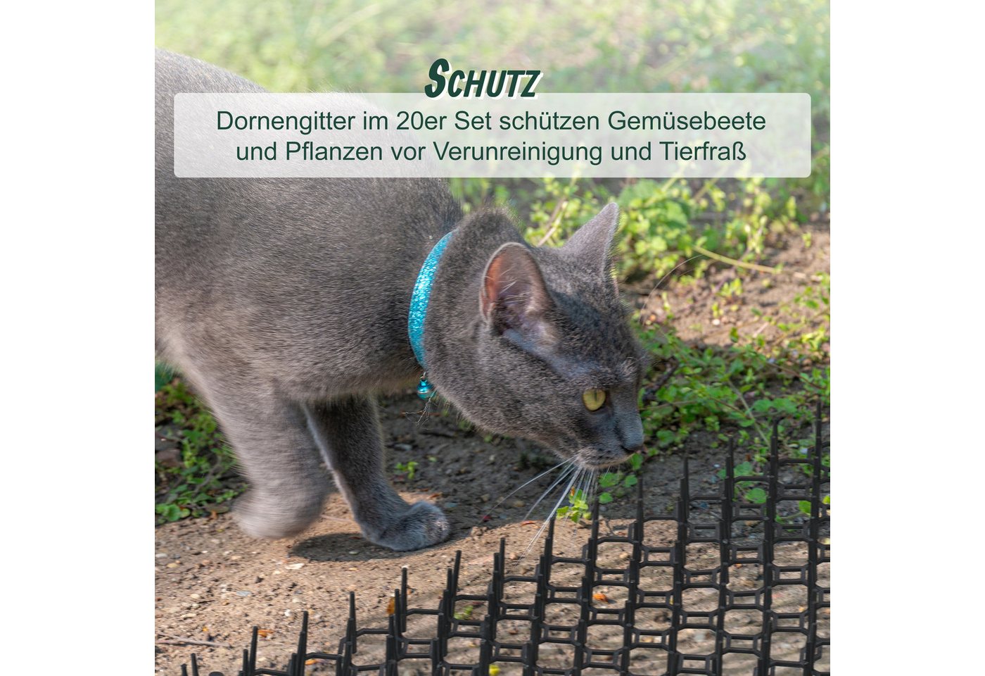 relaxdays Dornengitter 6er Set, 14x49x3 cm, 6-St. – Bild 2 von 5