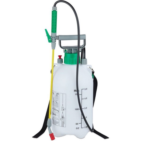 relaxdays Drucksprühgerät Drucksprüher 5 Liter, (1-tlg)