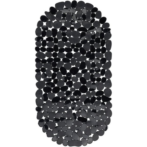 relaxdays Duschmatte Badewannenmatte Steinoptik, Höhe 5 mm, Flache Höhe von ca. 0,5 cm, Material: 100 % Kunststoff (PVC), Antirutsch-Badematte mit dekorativer S
