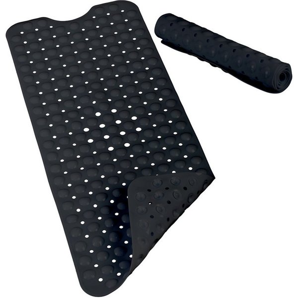 relaxdays Duschmatte Badewannenmatte XXL, Höhe 7 mm, Mit zahlreichen Saugnäpfen für sicheren Halt, Maschinenwaschbar bis 30°C, Hergestellt aus PVC, Noppenoberfl