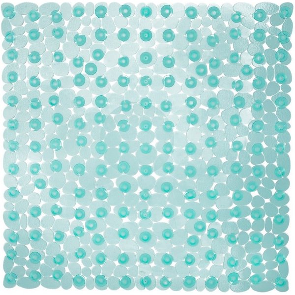relaxdays Duschmatte Steinoptik quadratisch, Höhe 5 mm, Rutschfeste Antirutschmatte in Steinoptik, Waschbar bei 30 °C, Material: PVC, Mit spürbarer Struktur, Fa