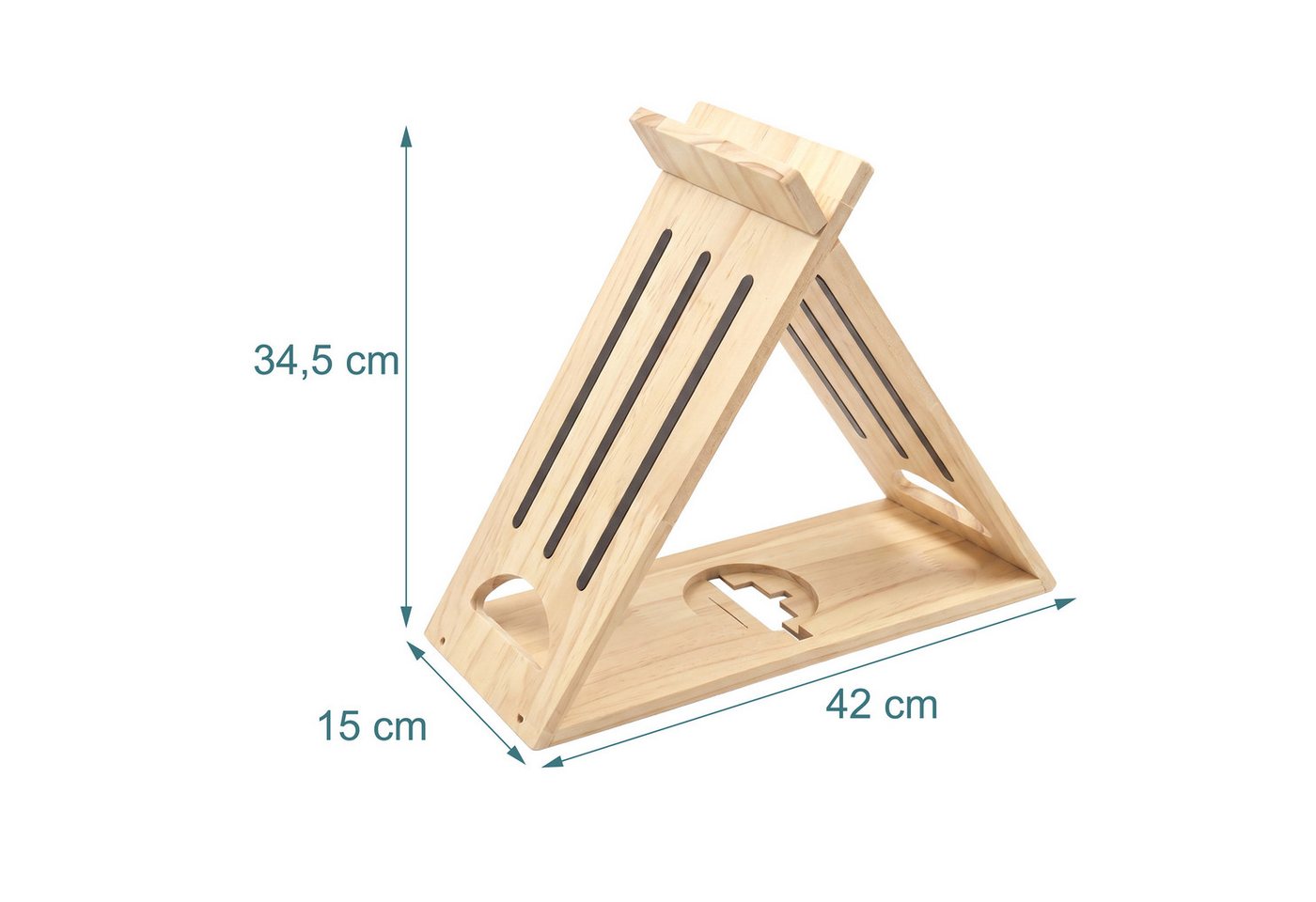 relaxdays Eckregal Toniebox Regal Dreieck, 1-tlg. – Bild 4 von 5
