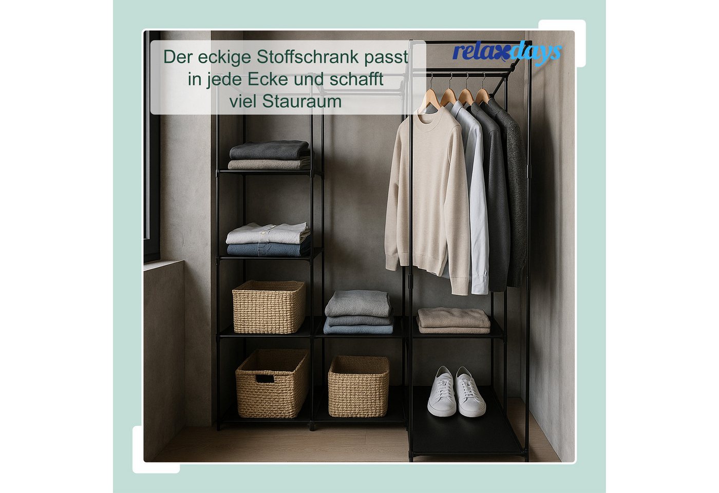 relaxdays Eckschrank Eckschrank (1-St) – Bild 3 von 5