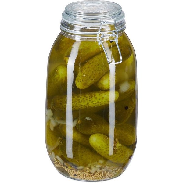 relaxdays Einmachglas 3 Liter, Glas, (1-tlg)