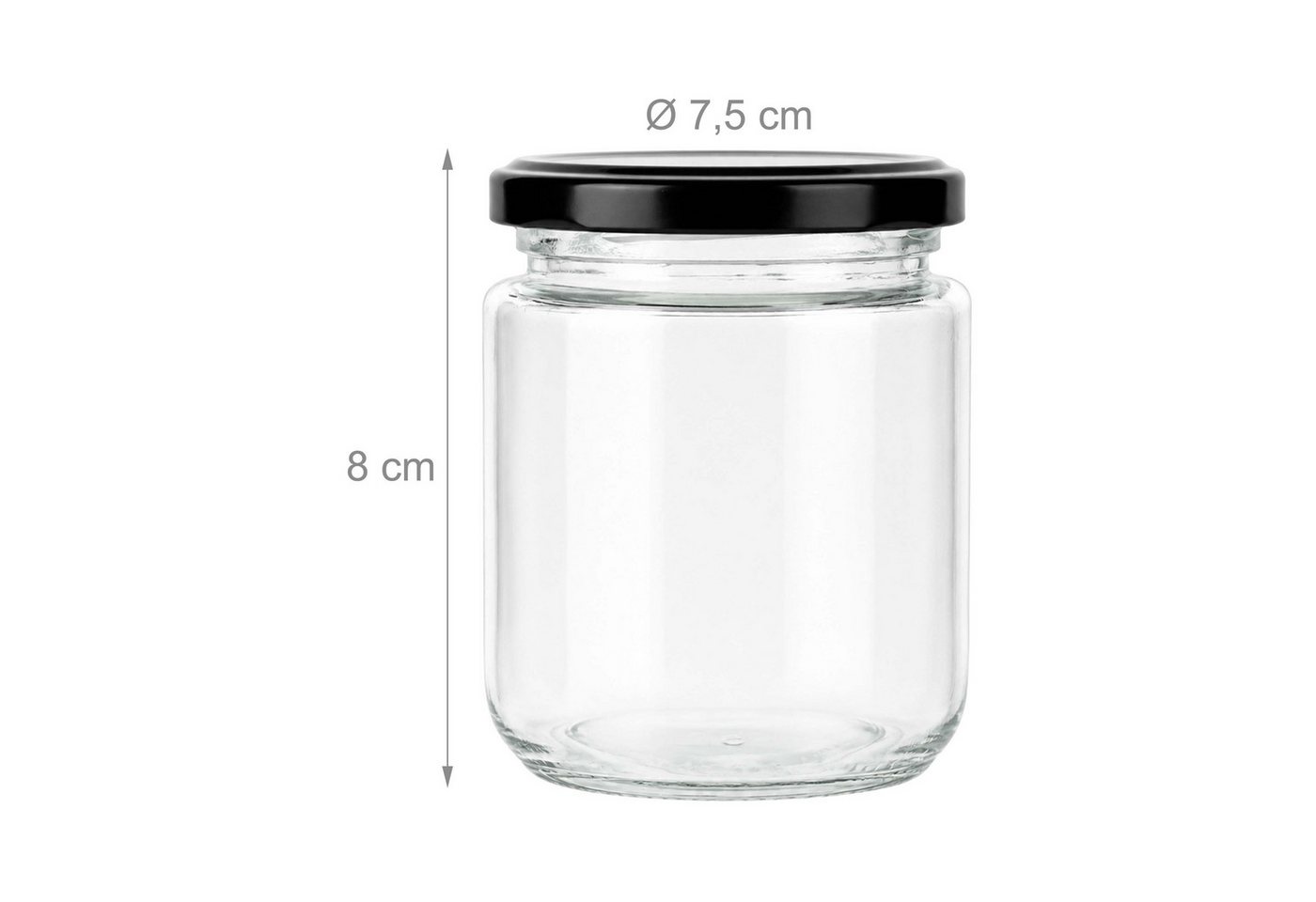 relaxdays Einmachglas Einmachgläser 10er Set 200 ml, Glas, (10-tlg) – Bild 4 von 5