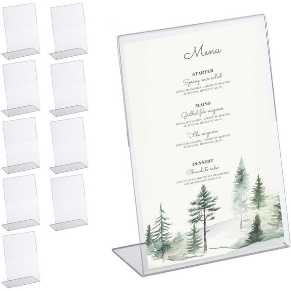 relaxdays Einzelrahmen 10er Set Tischaufsteller DIN A5, (10 St)