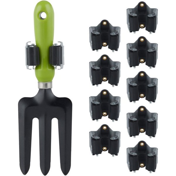 relaxdays Gartengerätehalter Gerätehalter 10er Set, (10-tlg)