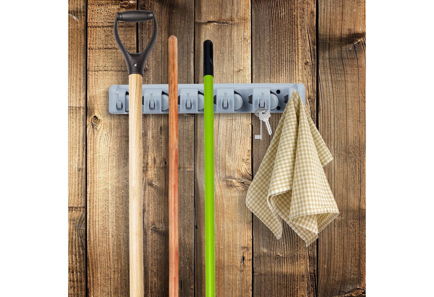 relaxdays Gartengerätehalter Gerätehalter Wandhalterung, (1-tlg) – Bild 3 von 5