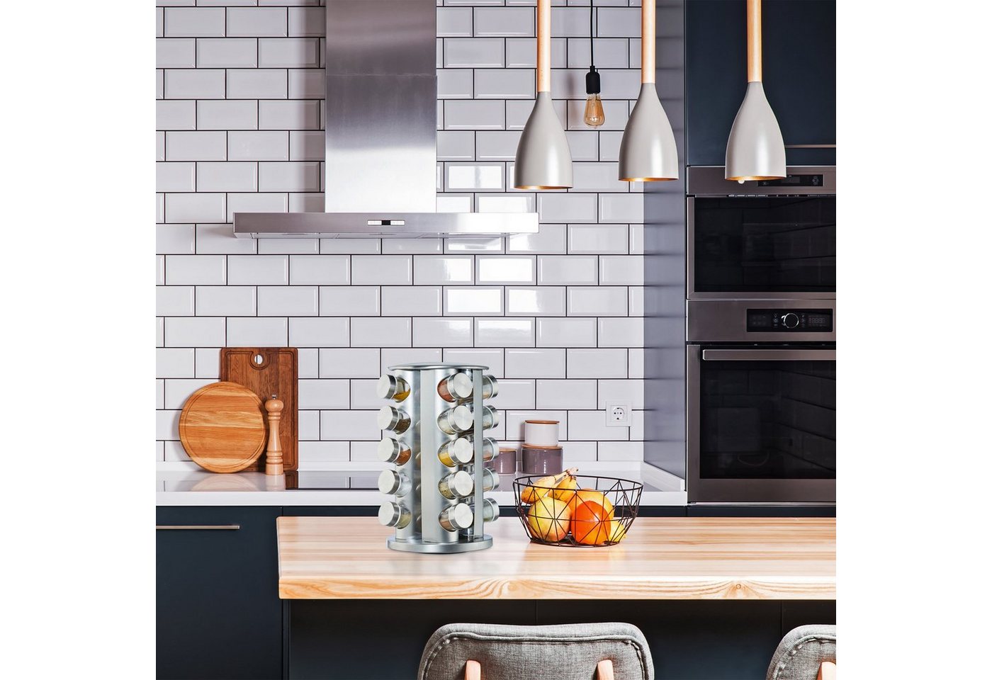 relaxdays Gewürzkarussell mit 20 Gläsern, (20-tlg) – Bild 5 von 5