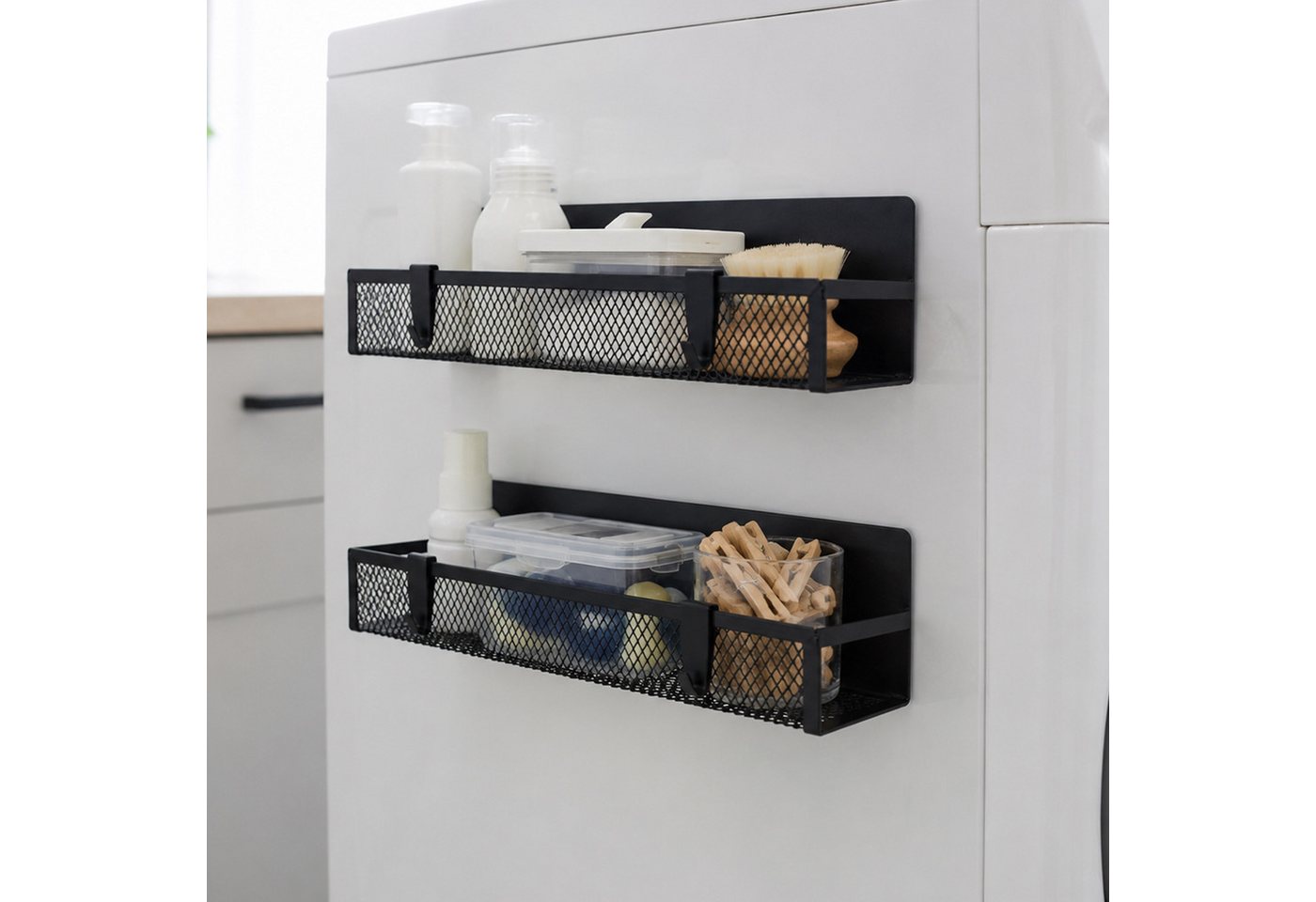relaxdays Gewürzregal magnetisch 4er Set, 12-tlg. – Bild 3 von 5