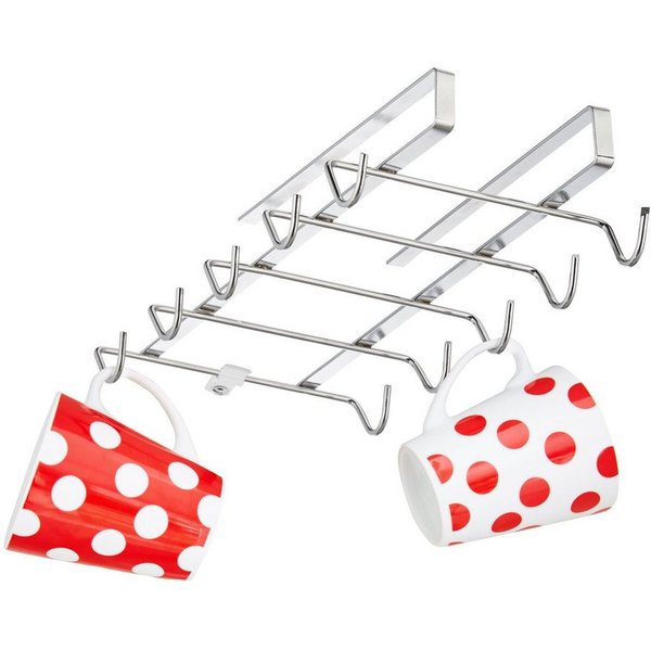 relaxdays Gläserhalter Tassenhalter Schrankeinsatz, 2-tlg.