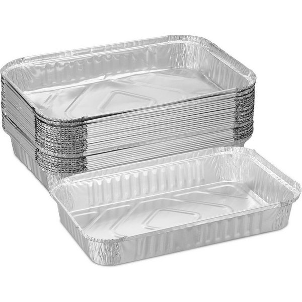 relaxdays Grillschale Aluschalen Grill 25er Set, Aluminium, (25-St)