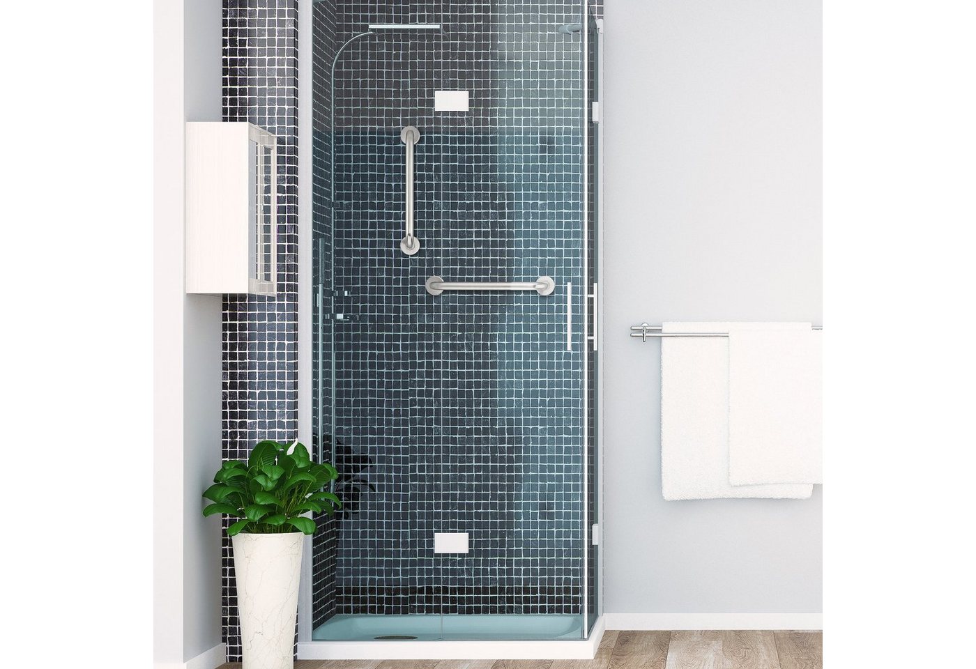 relaxdays Haltegriff 2er Set Haltegriffe aus Edelstahl, belastbar bis 200 kg – Bild 5 von 5