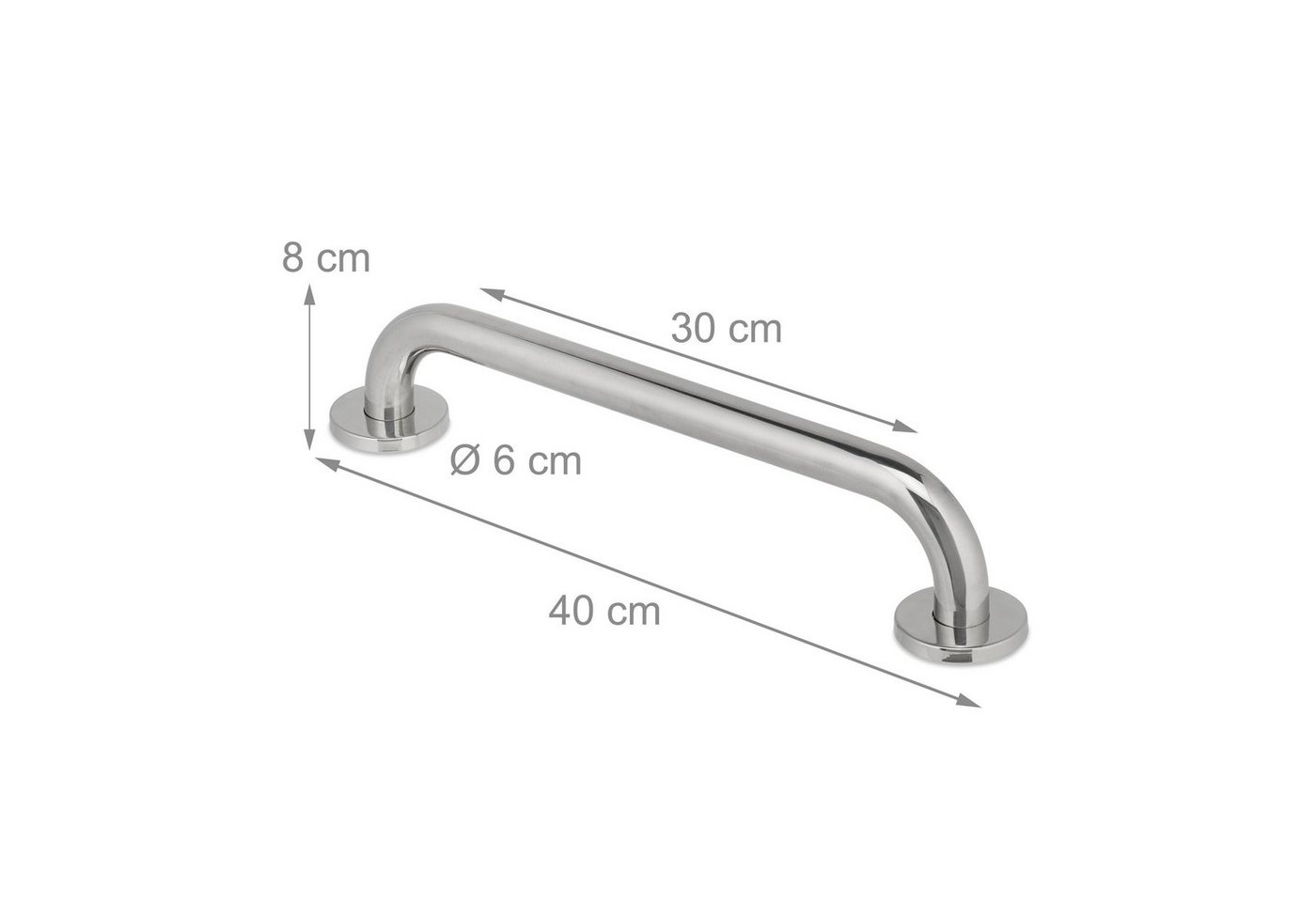 relaxdays Haltegriff aus Edelstahl, belastbar bis 200 kg – Bild 4 von 5