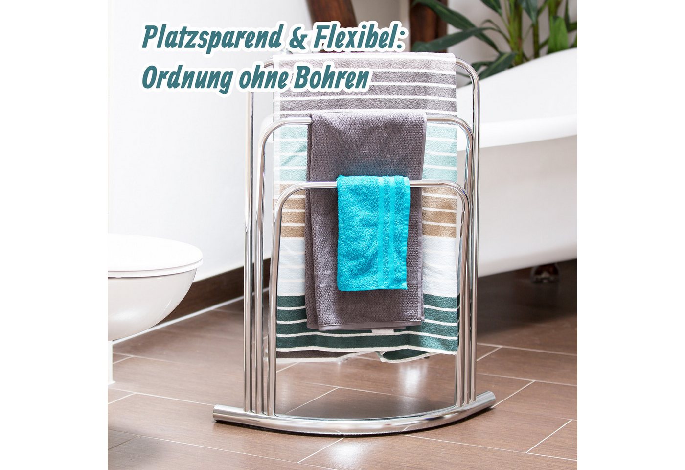 relaxdays Handtuchständer CURVY – Bild 2 von 5