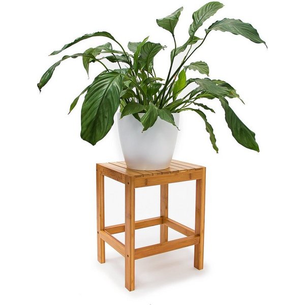 relaxdays Hocker Blumenhocker Bambus (1 St)