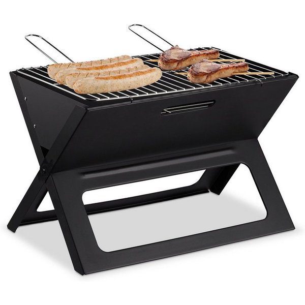 relaxdays Holzkohlegrill Klappgrill