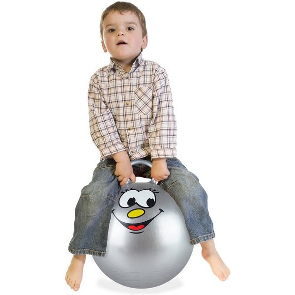 relaxdays Hüpfball für Kinder, (1-tlg), grau
