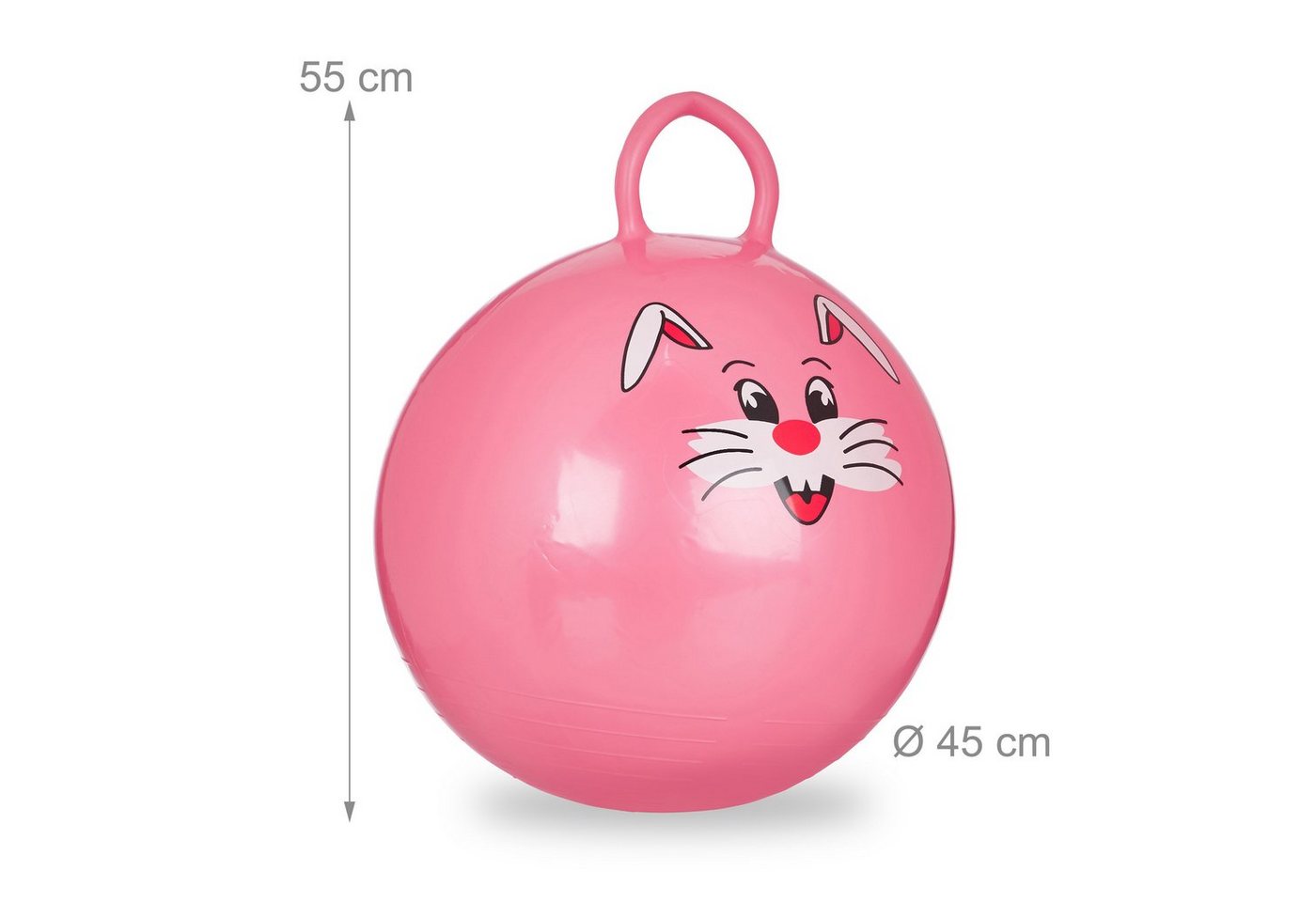relaxdays Hüpfball Kinder, (1-tlg), Pink – Bild 4 von 5