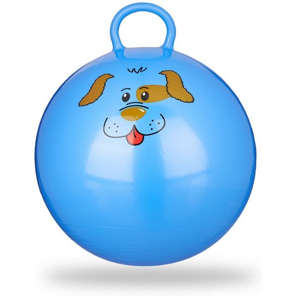 relaxdays Hüpfball Kinder, (1-tlg), blau