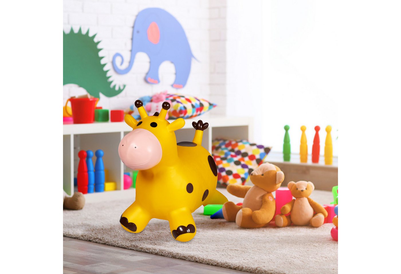 relaxdays Hüpftier Giraffe, (1-tlg) – Bild 3 von 5