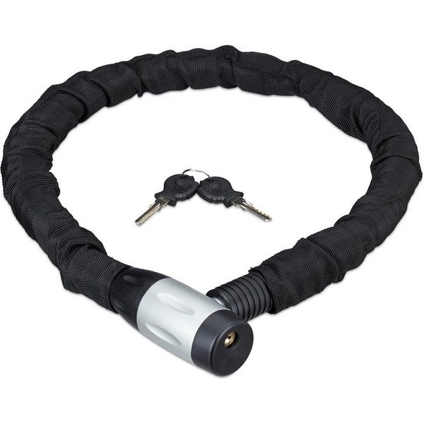 relaxdays Kettenschloss 100 cm lang (3-tlg)
