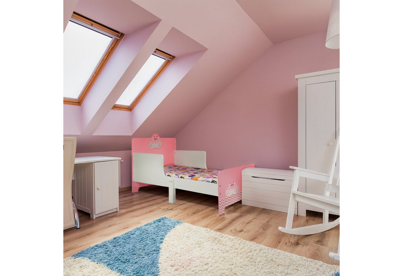 relaxdays Kinderbett Schwan (1-tlg) – Bild 2 von 5
