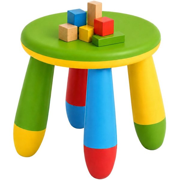 relaxdays Kinderhocker Pflegeleichter Kinderhocker (1 St), A
