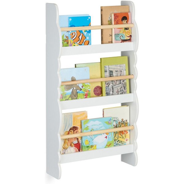 relaxdays Kinderregal Bücherregal Kinder Wolke, 1-tlg.