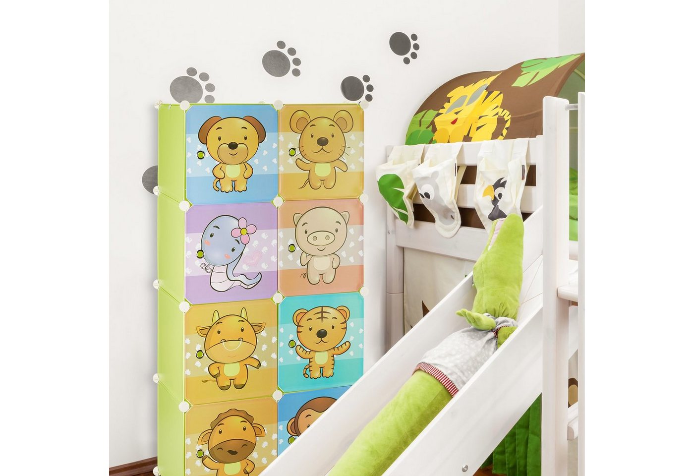 relaxdays Kinderregal Stecksystem, 69-tlg. – Bild 2 von 5