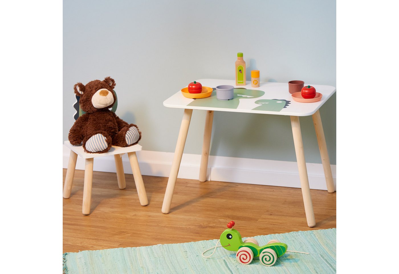 relaxdays Kindersitzgruppe Dinosaurier, (2-tlg) – Bild 3 von 5