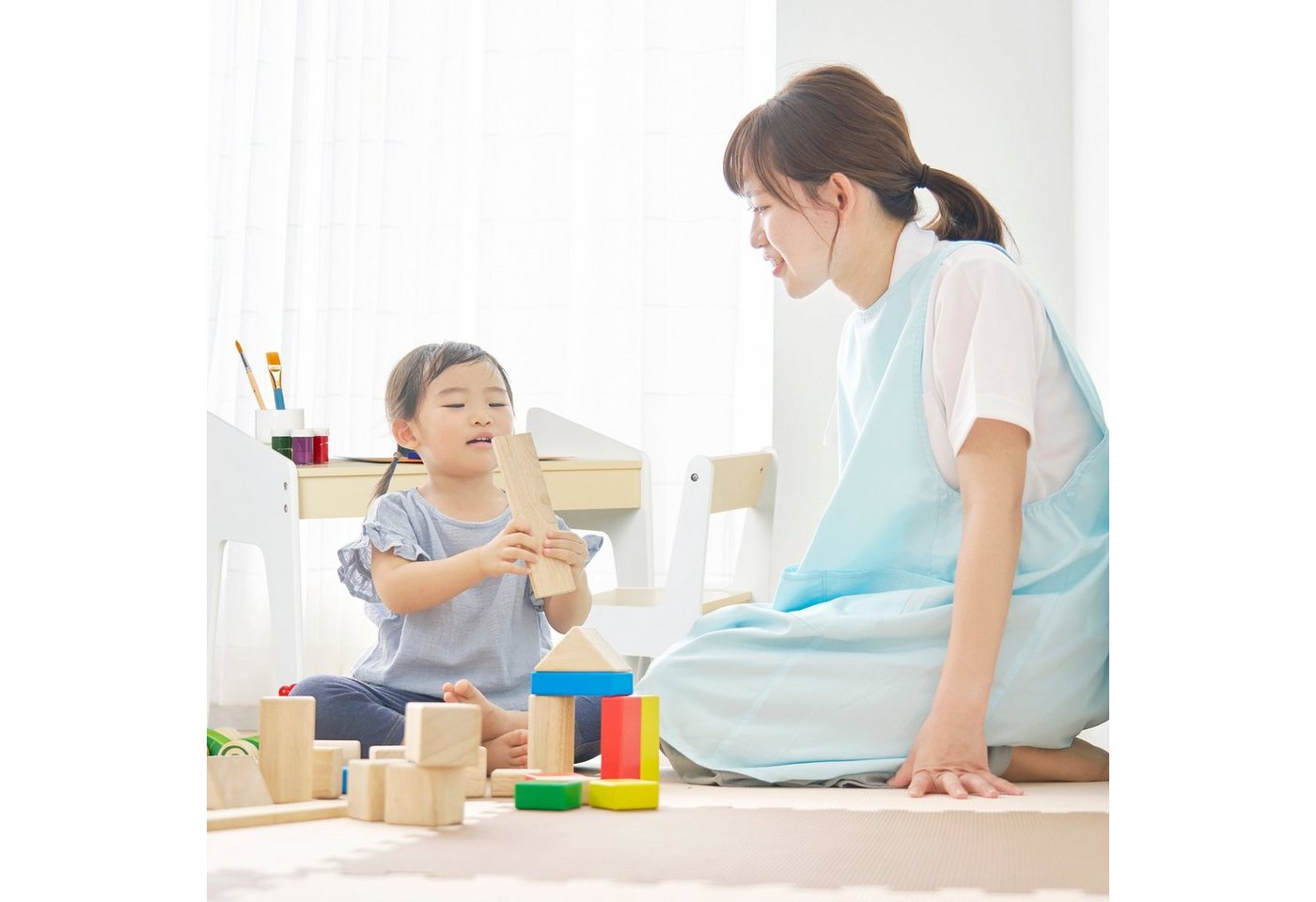 relaxdays Kindersitzgruppe mit Stuhl, (2-tlg) – Bild 3 von 5