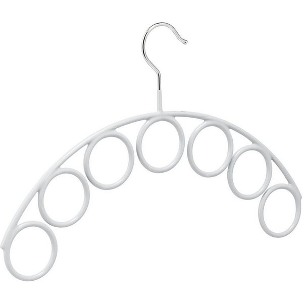 relaxdays Kleiderbügel Schalhalter mit 7 Ringen, (1-tlg)