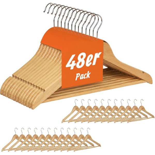 relaxdays Kleiderbügel Set, (48er Set, 48-tlg), 48er Pack
