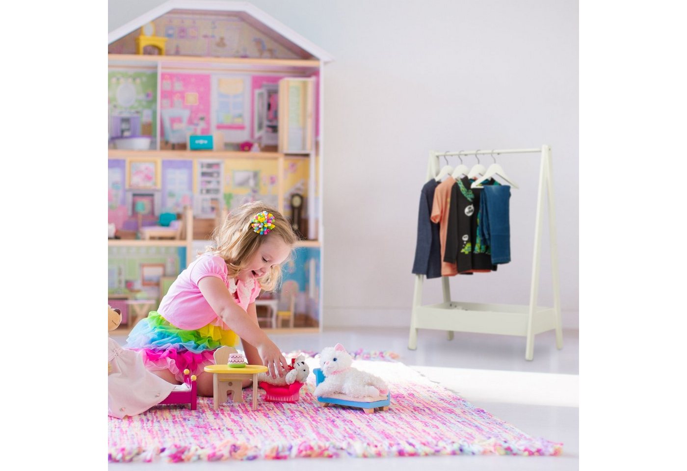 relaxdays Kleiderständer für Kinder, (1 St) – Bild 3 von 5