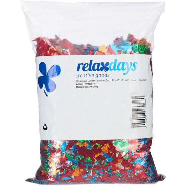 relaxdays Konfetti XXL Konfetti Sack bunt