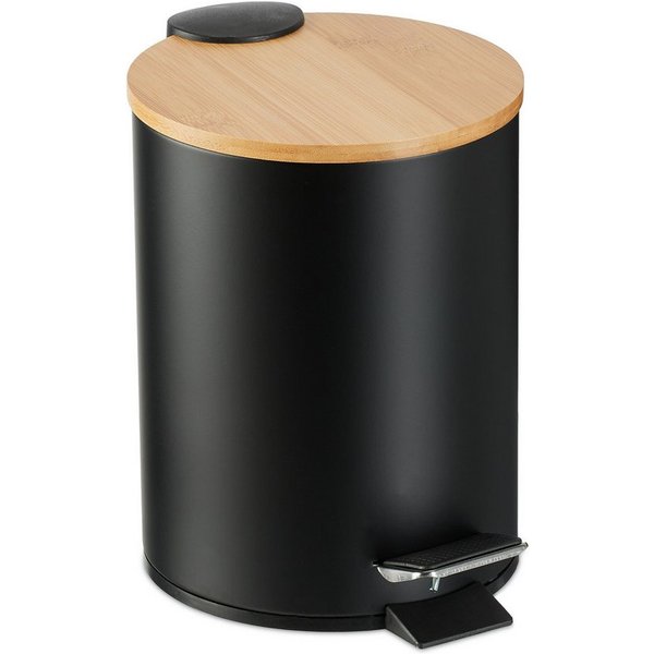 relaxdays Kosmetikeimer 3 Liter, schwarz