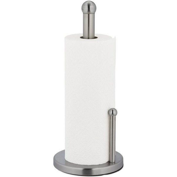 relaxdays Küchenrollenhalter aus Edelstahl, (1-St)