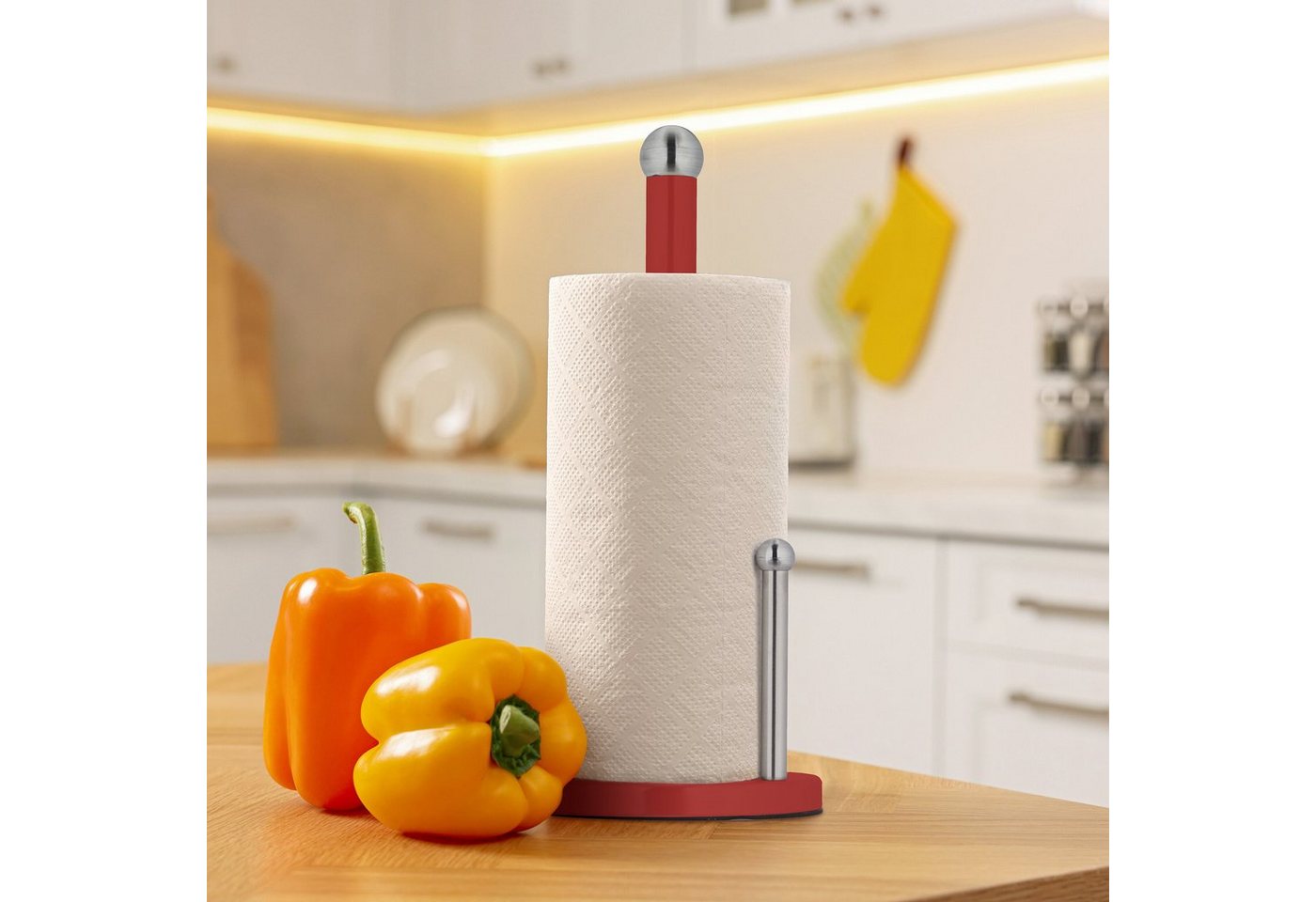 relaxdays Küchenrollenhalter mit Abrollstop, (1-St) – Bild 5 von 5