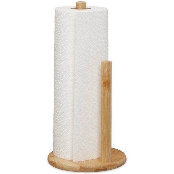relaxdays Küchenrollenhalter mit Abrollstopp, (1-St)