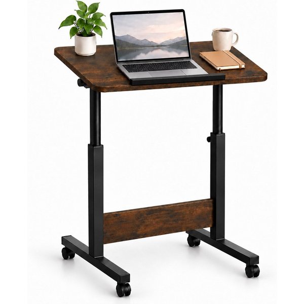 relaxdays Laptoptisch höhenverstellbar mit Rollen (1-St)