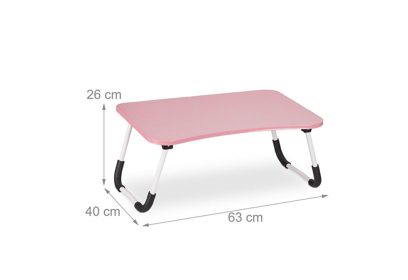 relaxdays Laptoptisch Pinker Laptoptisch (1-St) – Bild 4 von 5