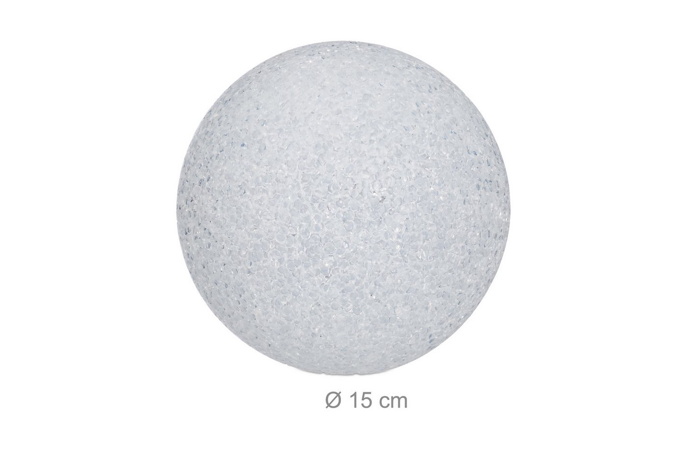 relaxdays LED Kugelleuchte mit Farbwechsel, Stimmungsvoller Farbwechsel und funkelnder Glitzereffekt, LED, Blau, Gelb, Rot, Lila, Grün – Bild 4 von 5