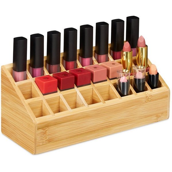 relaxdays Make-Up Organizer Lippenstifthalter 24 Fächer, 1-tlg.