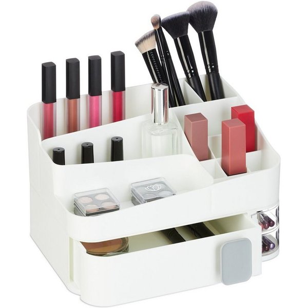 relaxdays Make-Up Organizer mit Schublade, 2-tlg.