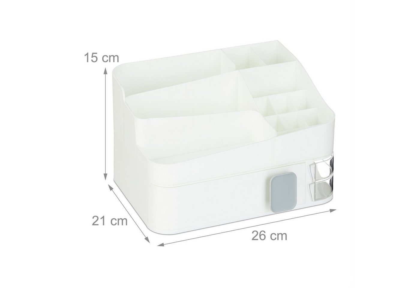 relaxdays Make-Up Organizer mit Schublade, 2-tlg. – Bild 4 von 5
