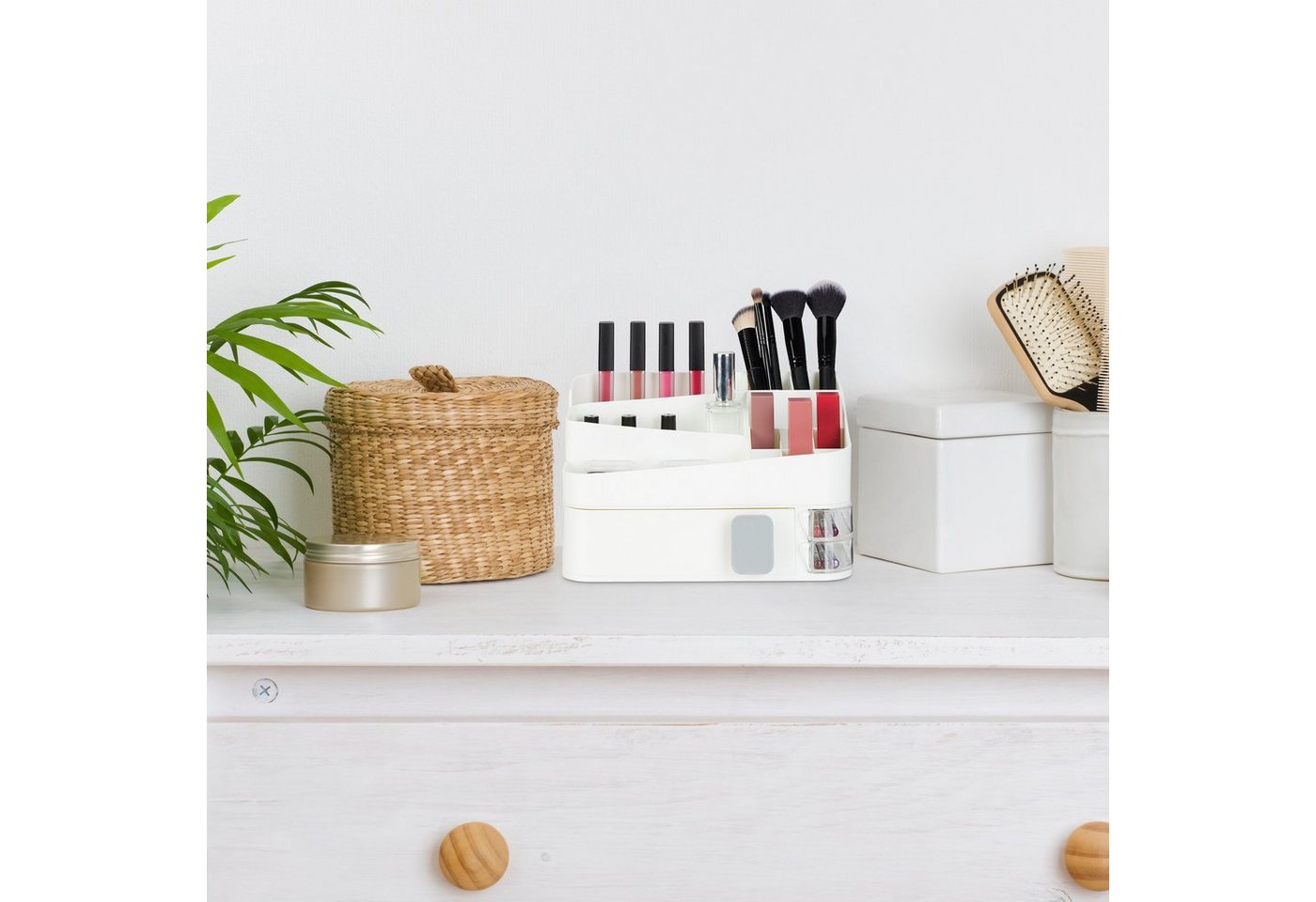 relaxdays Make-Up Organizer mit Schublade, 2-tlg. – Bild 5 von 5