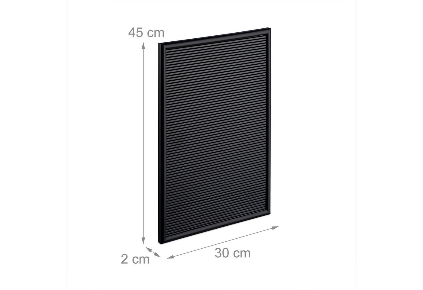 relaxdays Memoboard Letterboard 30 x 45 cm, (145-tlg), schwarz – Bild 4 von 5